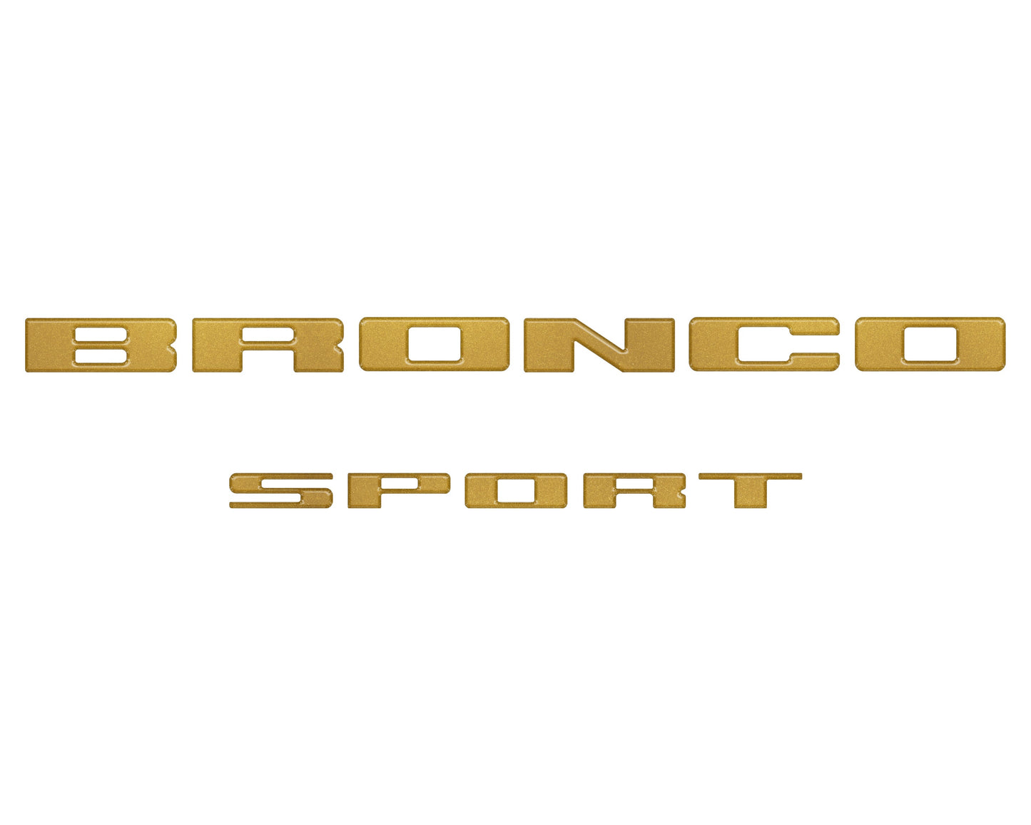 Rear Liftgate Letter Overlays Fits 2021-2026 Ford Bronco Sport