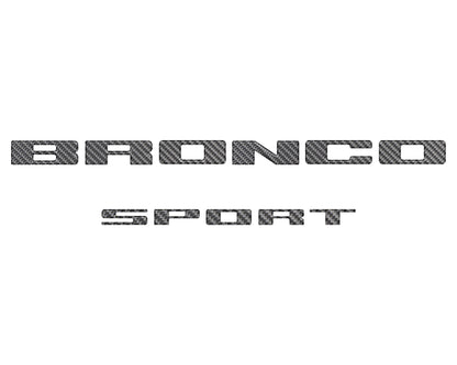 Rear Liftgate Letter Overlays Fits 2021-2026 Ford Bronco Sport