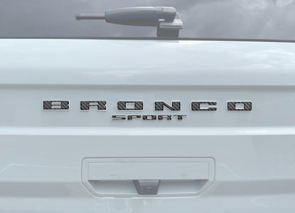 Rear Liftgate Letter Overlays Fits 2021-2026 Ford Bronco Sport