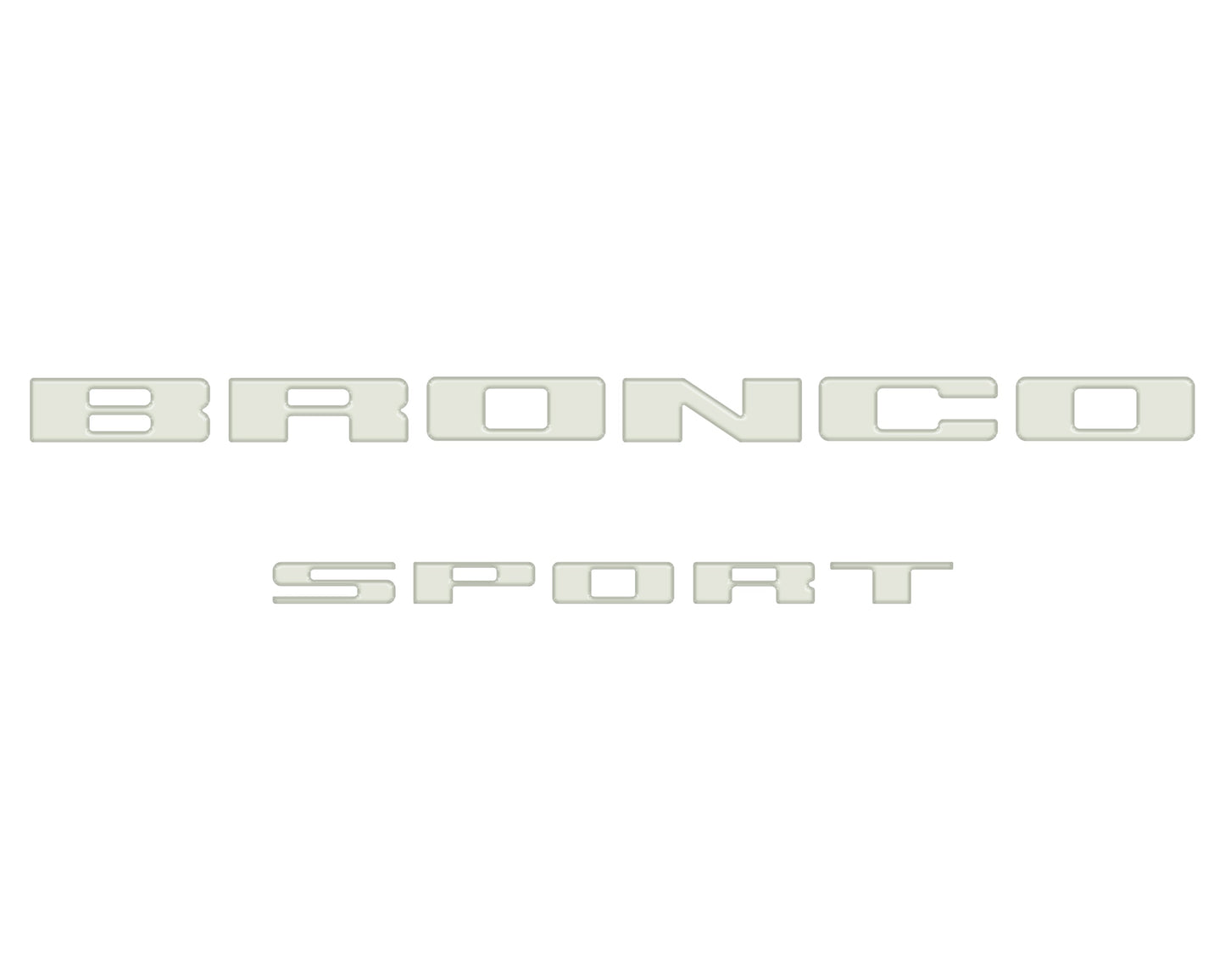 Rear Liftgate Letter Overlays Fits 2021-2026 Ford Bronco Sport