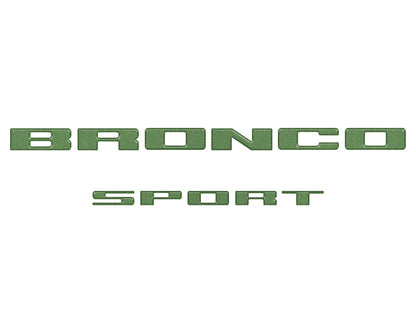Rear Liftgate Letter Overlays Fits 2021-2026 Ford Bronco Sport