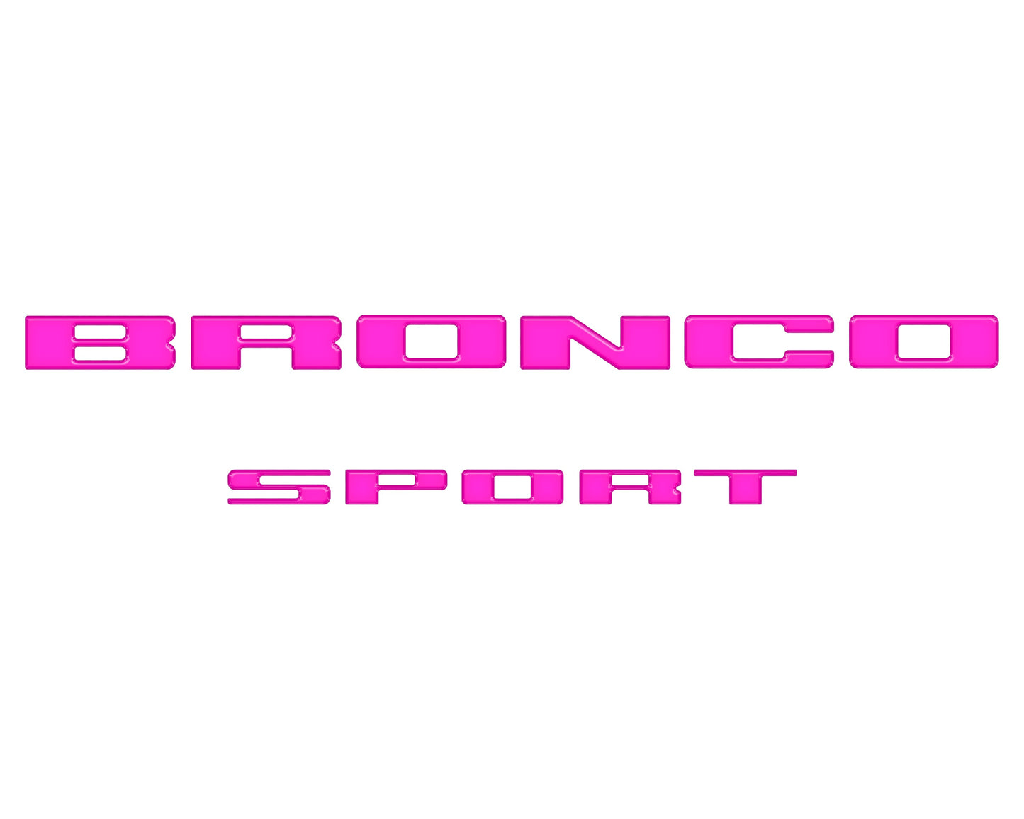 Rear Liftgate Letter Overlays Fits 2021-2026 Ford Bronco Sport