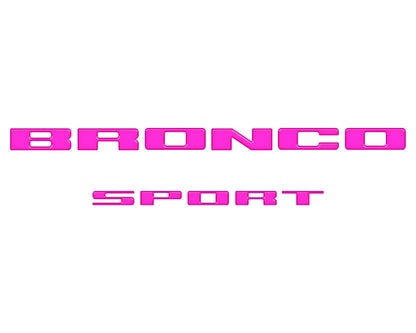 Rear Liftgate Letter Overlays Fits 2021-2026 Ford Bronco Sport