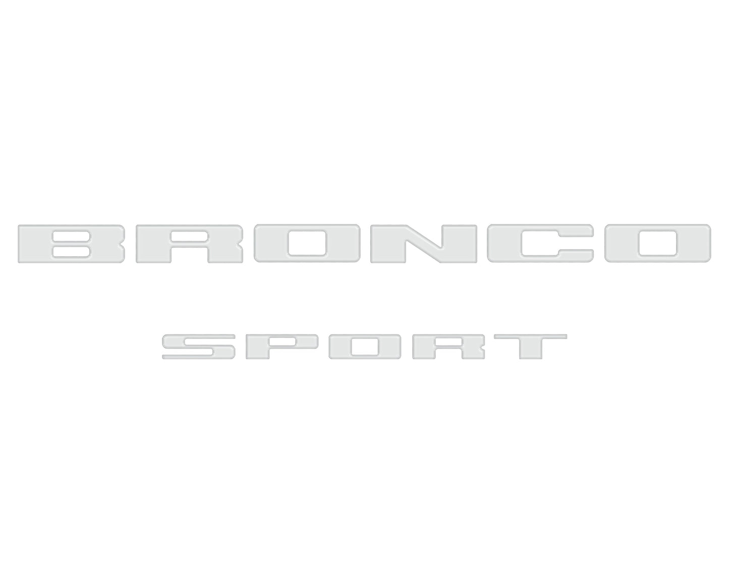 Rear Liftgate Letter Overlays Fits 2021-2026 Ford Bronco Sport