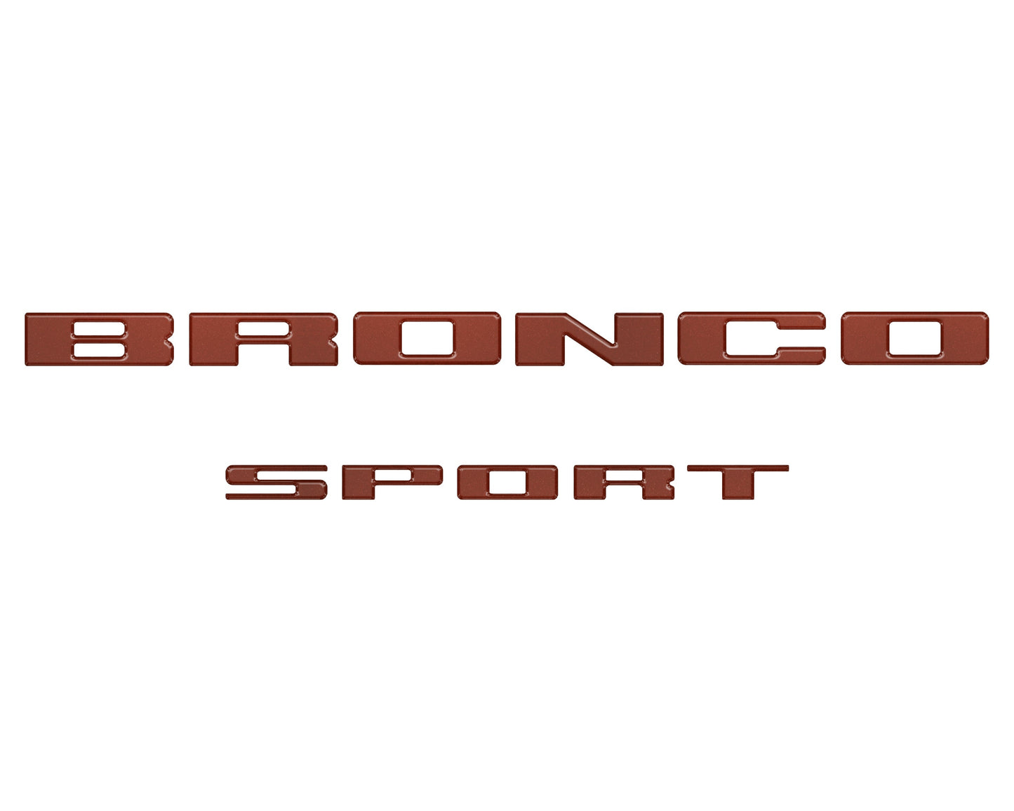 Rear Liftgate Letter Overlays Fits 2021-2026 Ford Bronco Sport