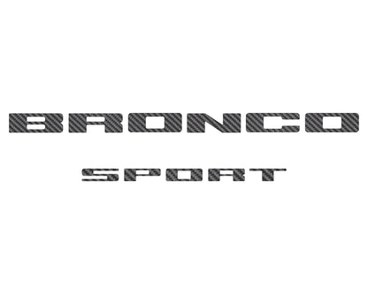 Rear Liftgate Letter Overlays Fits 2021-2026 Ford Bronco Sport