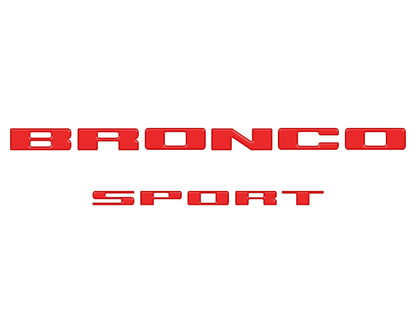 Rear Liftgate Letter Overlays Fits 2021-2026 Ford Bronco Sport