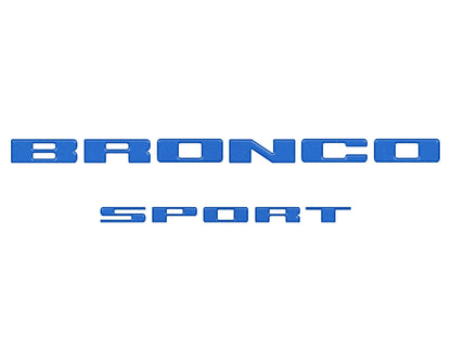 Rear Liftgate Letter Overlays Fits 2021-2026 Ford Bronco Sport