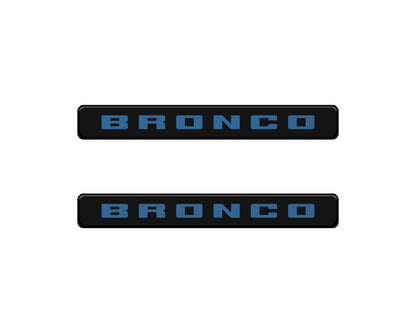 Bronco Logoed Door Sill Overlay Fits 2021-2026 Ford Bronco Sport