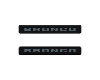 Bronco Logoed Door Sill Overlay Fits 2021-2026 Ford Bronco Sport