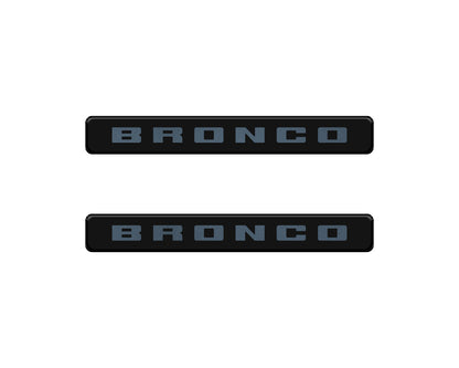 Bronco Logoed Door Sill Overlay Fits 2021-2026 Ford Bronco Sport