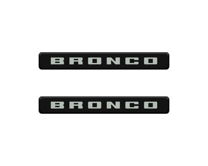 Bronco Logoed Door Sill Overlay Fits 2021-2026 Ford Bronco Sport