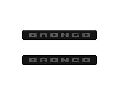 Bronco Logoed Door Sill Overlay Fits 2021-2026 Ford Bronco Sport