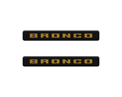 Bronco Logoed Door Sill Overlay Fits 2021-2026 Ford Bronco Sport