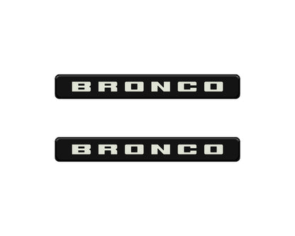 Bronco Logoed Door Sill Overlay Fits 2021-2026 Ford Bronco Sport