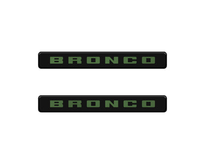Bronco Logoed Door Sill Overlay Fits 2021-2026 Ford Bronco Sport