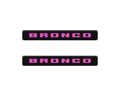 Bronco Logoed Door Sill Overlay Fits 2021-2026 Ford Bronco Sport