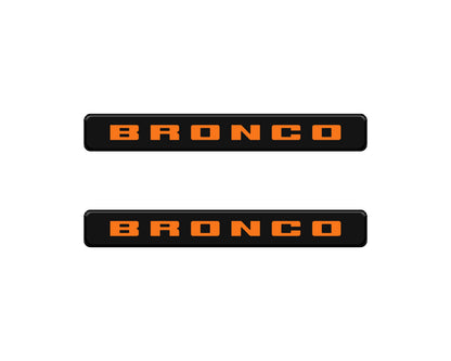 Bronco Logoed Door Sill Overlay Fits 2021-2026 Ford Bronco Sport