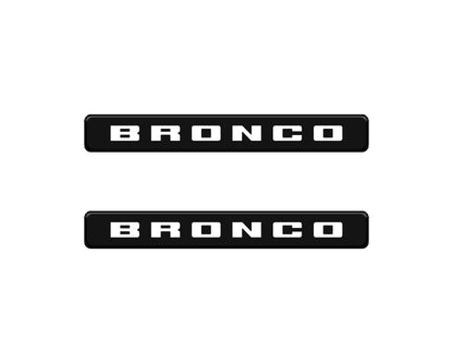 Bronco Logoed Door Sill Overlay Fits 2021-2026 Ford Bronco Sport