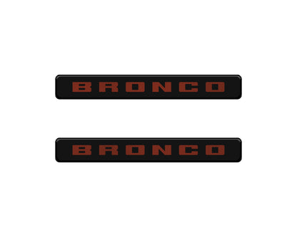 Bronco Logoed Door Sill Overlay Fits 2021-2026 Ford Bronco Sport