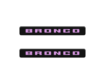 Bronco Logoed Door Sill Overlay Fits 2021-2026 Ford Bronco Sport