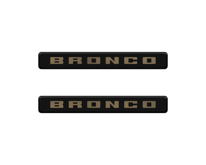 Bronco Logoed Door Sill Overlay Fits 2021-2026 Ford Bronco Sport
