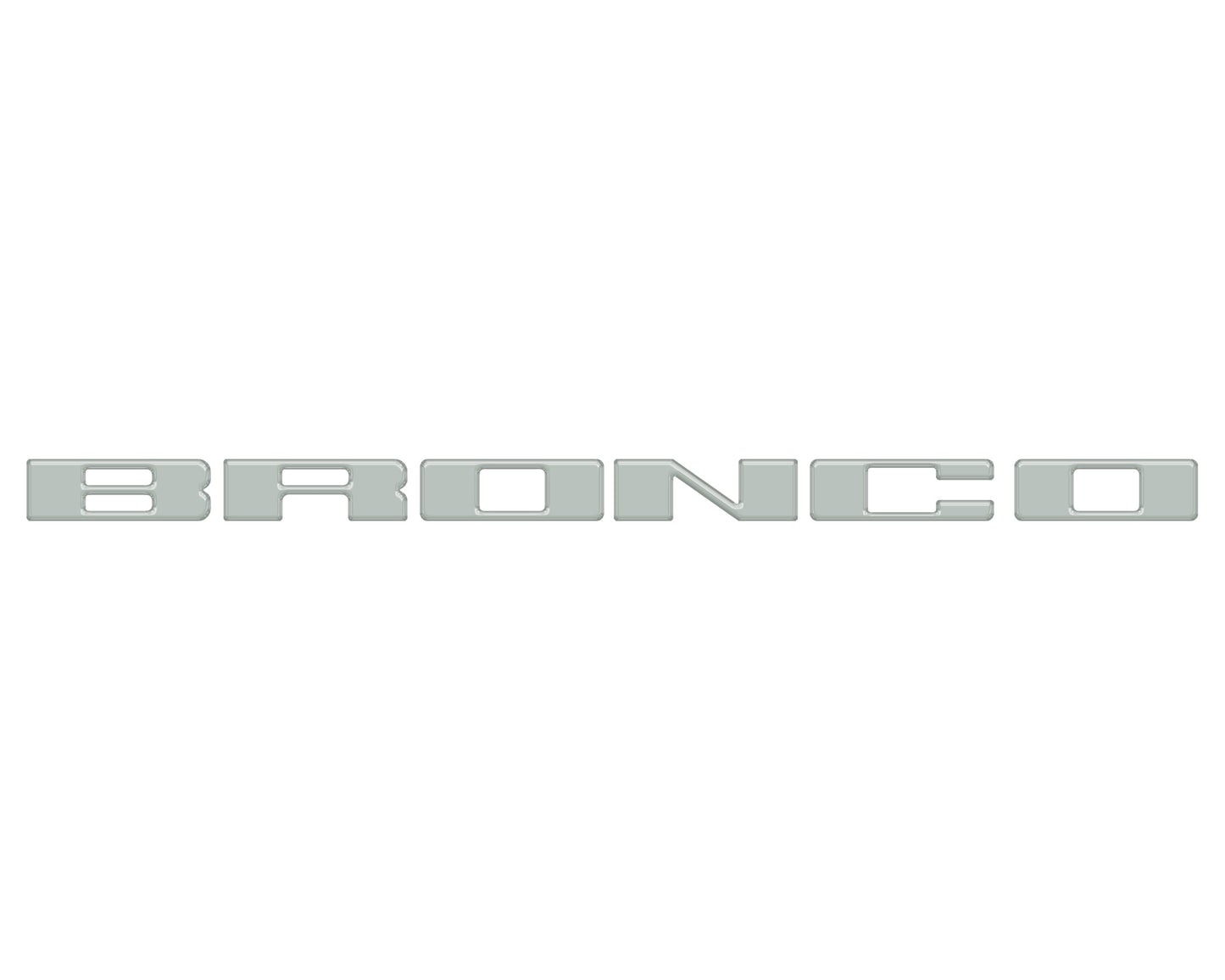 Front Grille Letter Overlays Fits 2021-2026 Ford Bronco