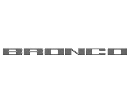Front Grille Letter Overlays Fits 2021-2026 Ford Bronco