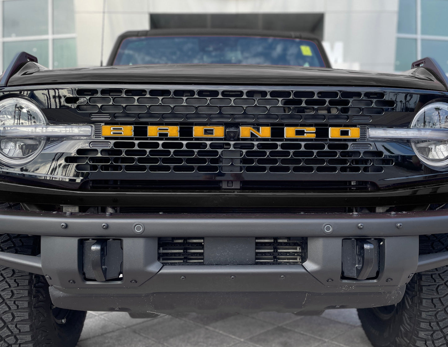 Front Grille Letter Overlays Fits 2021-2026 Ford Bronco