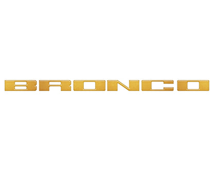 Front Grille Letter Overlays Fits 2021-2026 Ford Bronco