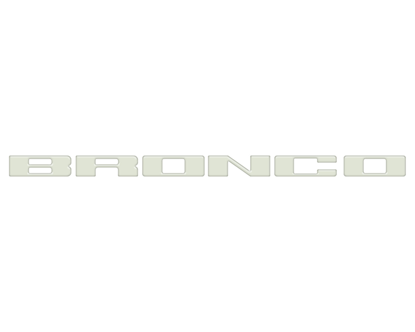 Front Grille Letter Overlays Fits 2021-2026 Ford Bronco