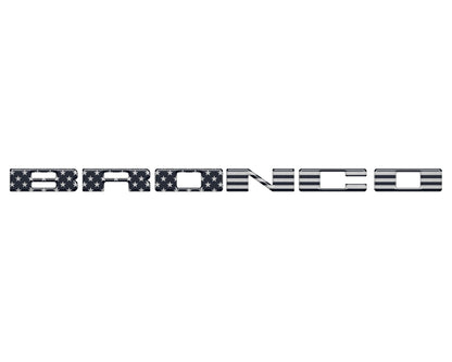 Front Grille Letter Overlays Fits 2021-2026 Ford Bronco