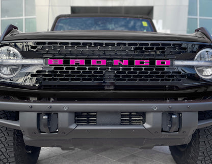 Front Grille Letter Overlays Fits 2021-2026 Ford Bronco