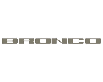 Front Grille Letter Overlays Fits 2021-2026 Ford Bronco
