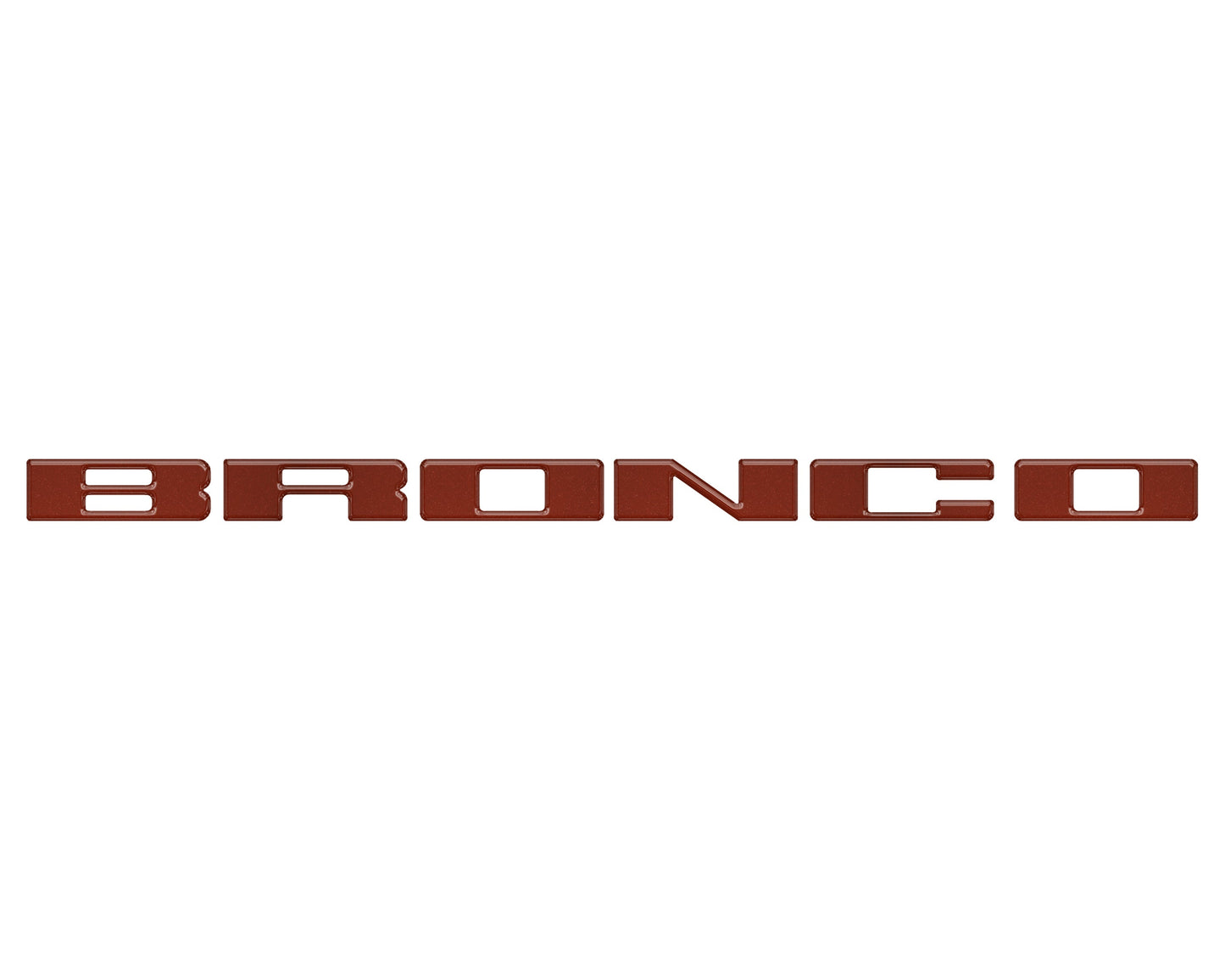 Front Grille Letter Overlays Fits 2021-2026 Ford Bronco