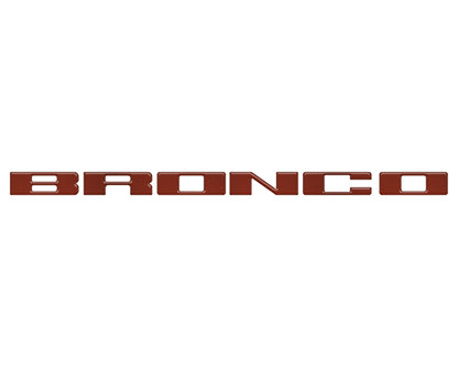 Front Grille Letter Overlays Fits 2021-2026 Ford Bronco