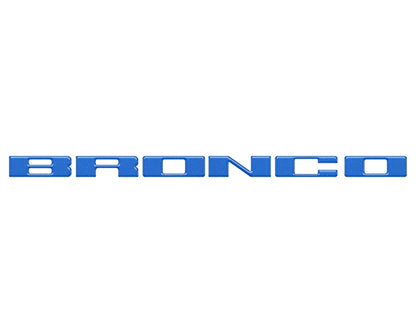 Front Grille Letter Overlays Fits 2021-2026 Ford Bronco