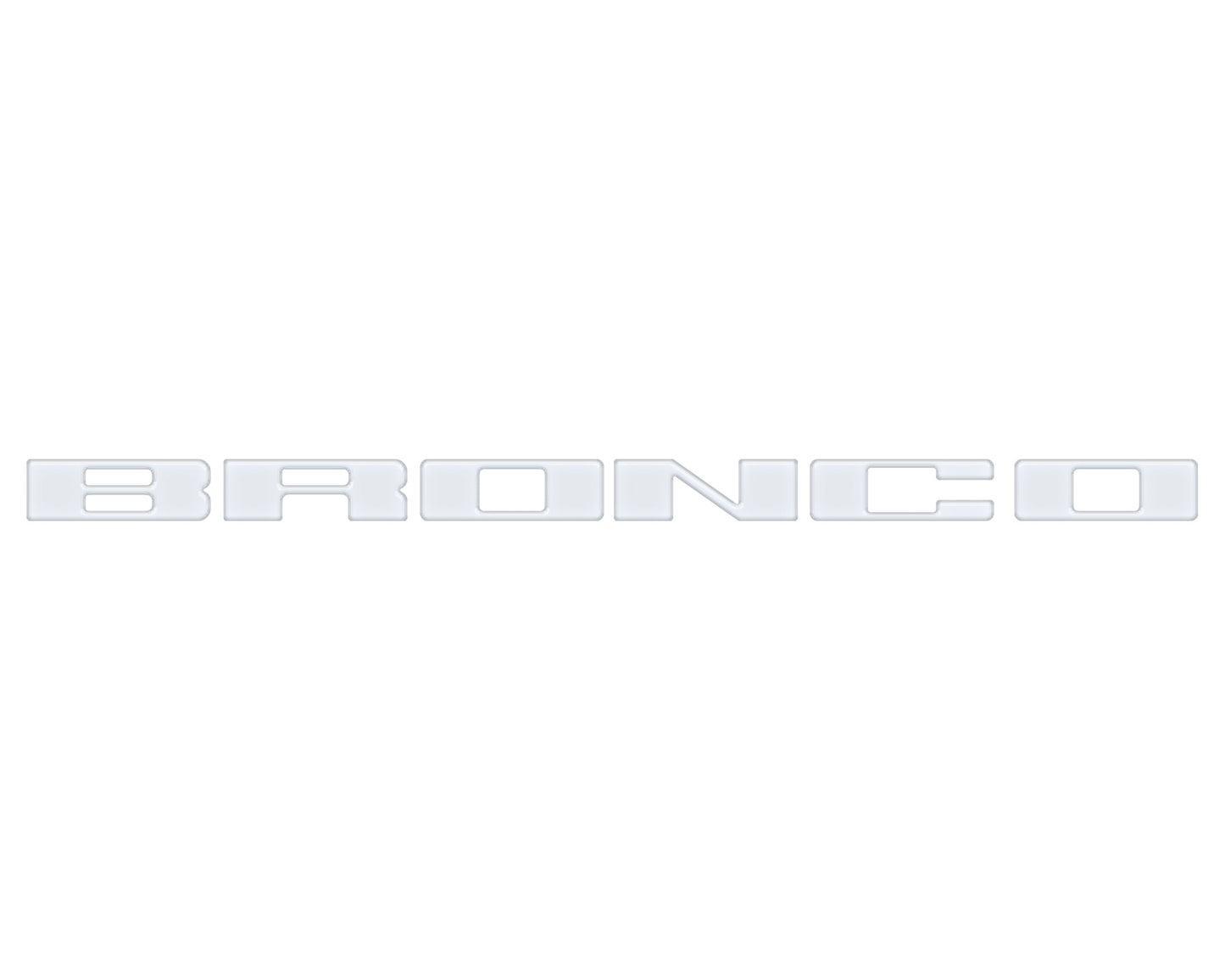 Front Grille Letter Overlays Fits 2021-2026 Ford Bronco