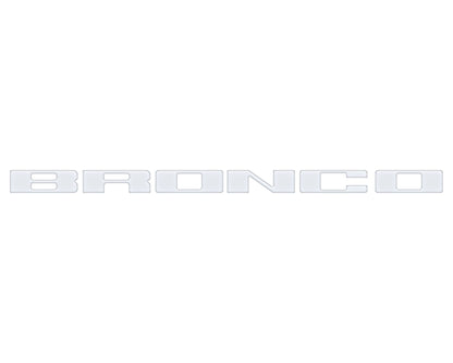 Front Grille Letter Overlays Fits 2021-2026 Ford Bronco