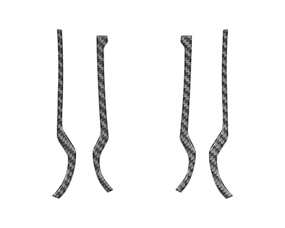 Front Grab Rail Line Inserts Fits 2021-2026 Ford Bronco