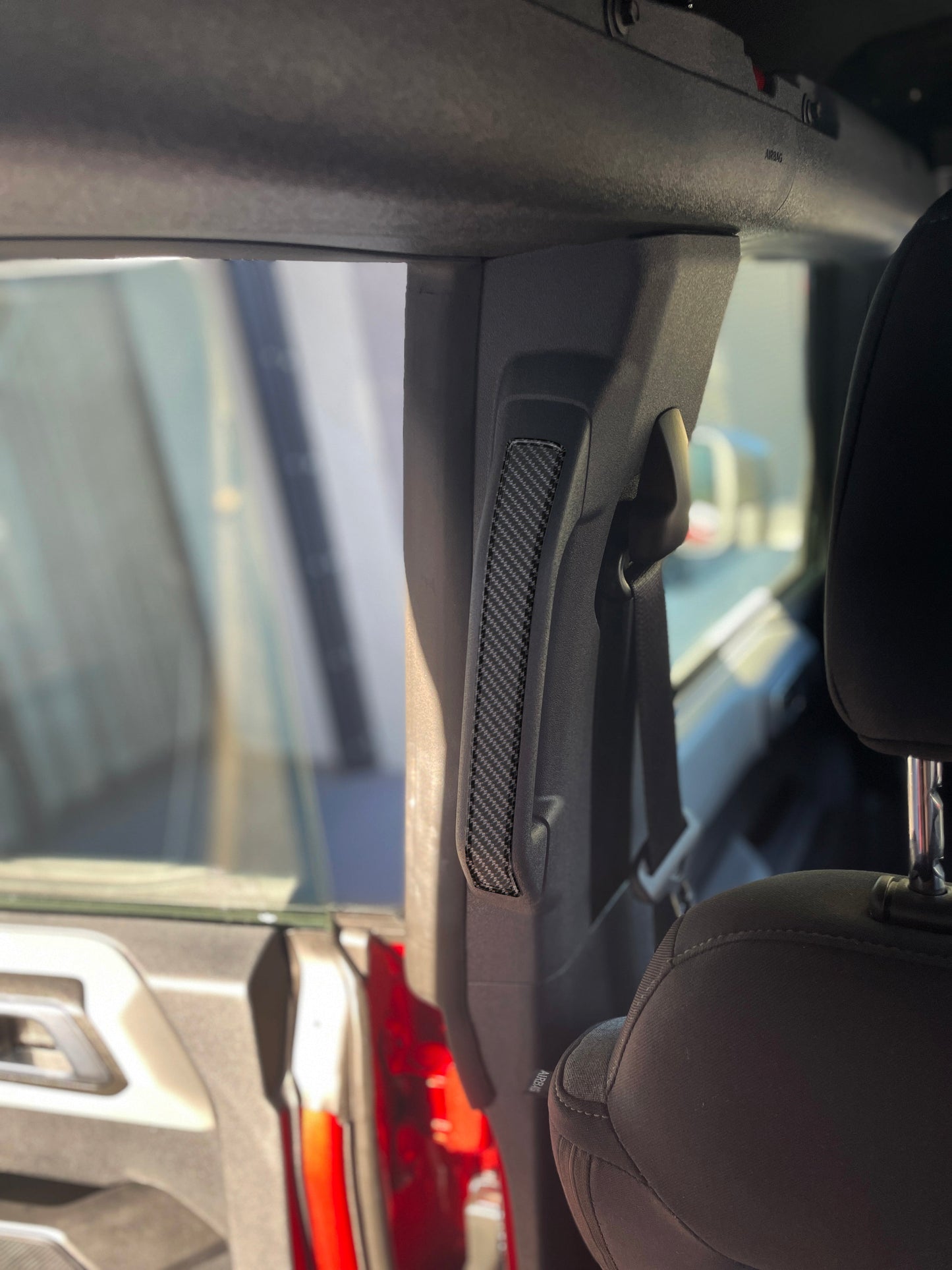 Rear Grab Rail Accent Overlays Fits 2021-2026 Ford Bronco