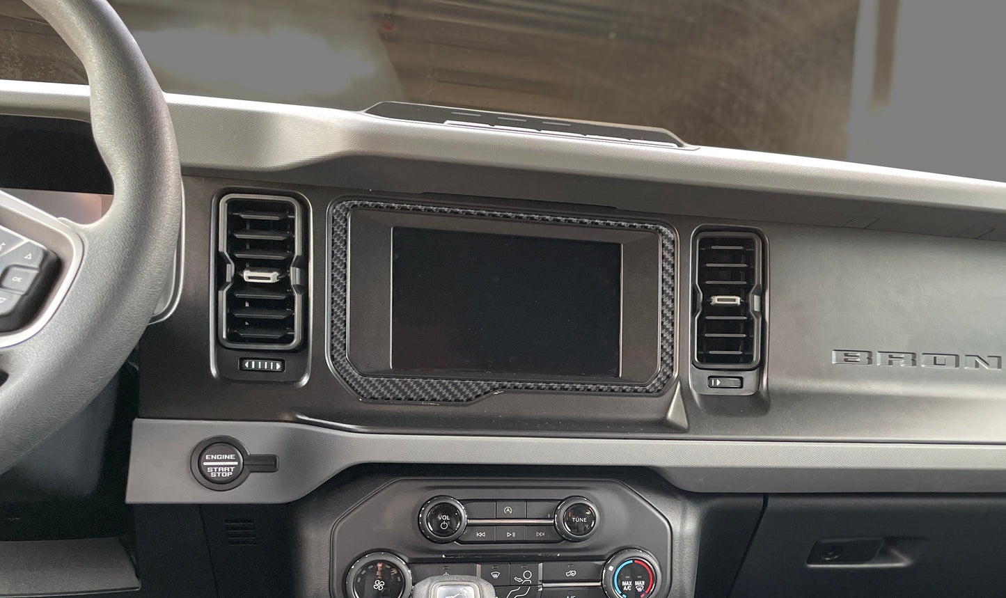 8 inch Display Screen Accent Overlay Fits 2021-2026 Ford Bronco
