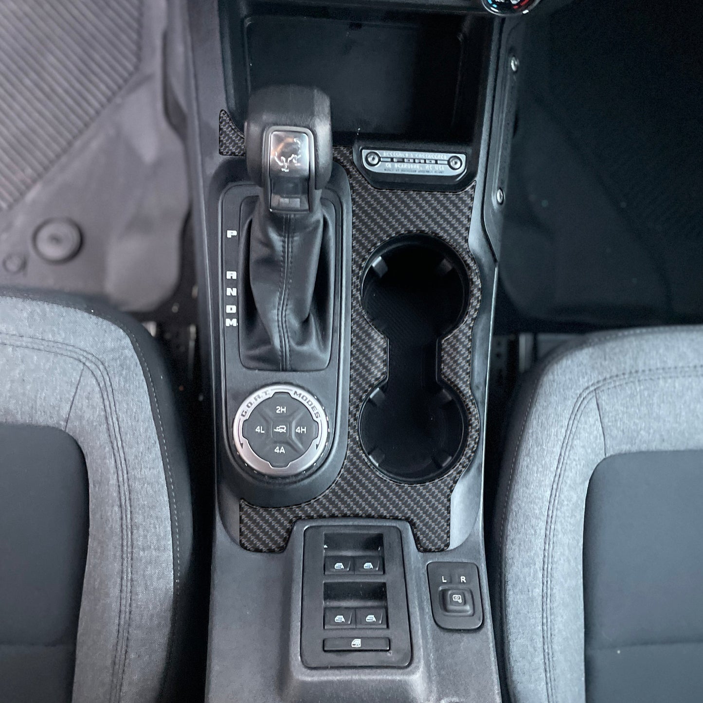 Transmission Center Console Accent Overlay Fits 2021-2026 Ford Bronco