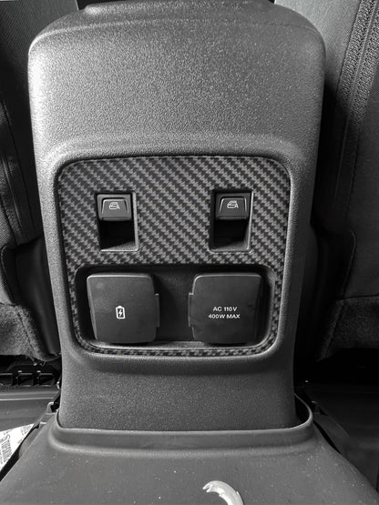 Rear Center Console Accent Overlays Fits 2021-2026 Ford Bronco
