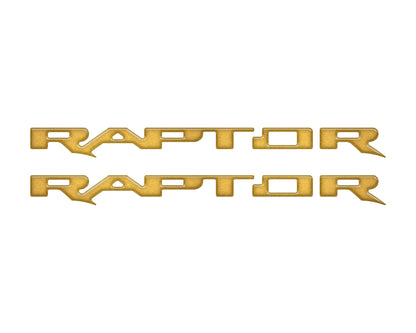 Raptor Running Board Letter Overlays Fits 2022-2026 Ford Bronco Raptor