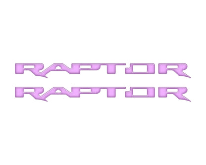 Raptor Running Board Letter Overlays Fits 2022-2026 Ford Bronco Raptor