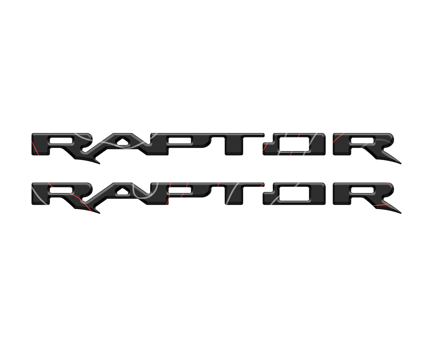 Raptor Running Board Letter Overlays Fits 2022-2026 Ford Bronco Raptor