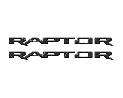 Raptor Running Board Letter Overlays Fits 2022-2026 Ford Bronco Raptor