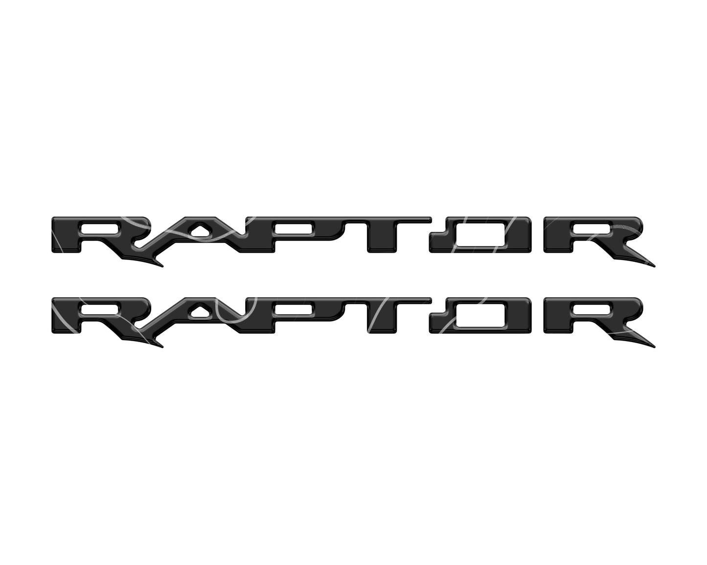 Raptor Running Board Letter Overlays Fits 2022-2026 Ford Bronco Raptor