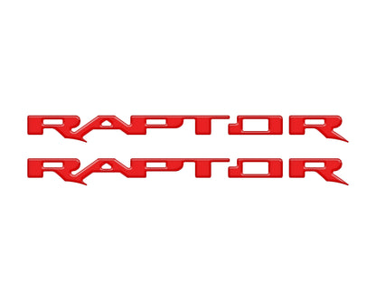 Raptor Running Board Letter Overlays Fits 2022-2026 Ford Bronco Raptor